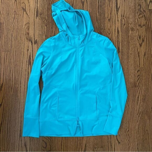 Ladies Z by Zella turquoise zip front track jacket XL - Picture 1 of 6